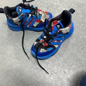 Adidas Kids Blue and Black Sneakers